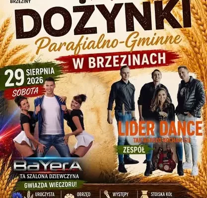 Dożynki Parafialno-Gminne w Brzezinach już jutro! Sprawdź program