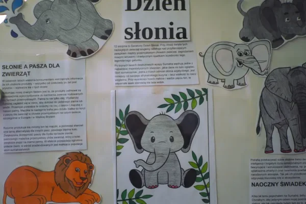 Dzień Słonia w bibliotece – edukacyjna ekspozycja w Oddziale dla Dzieci