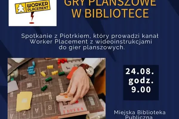 Wieczór z grami planszowymi w brzezińskiej bibliotece