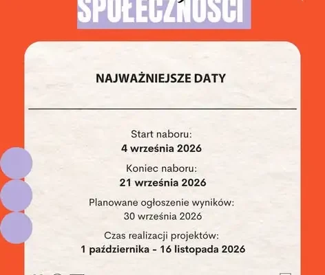 Moc Małych Społeczności – Łódzkie 2026: ruszyły zapisy na spotkania informacyjne