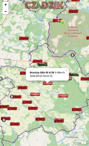 Interwencje strażaków po wichurze: powalone drzewa i zerwana linia energetyczna w okolicach Rzecka