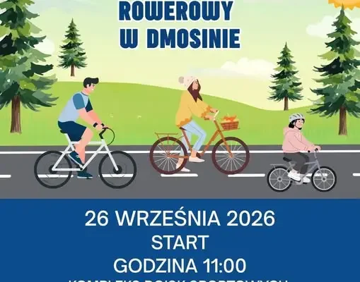 Pierwszy Rajd Rowerowy w Gminie Dmosin – 26 września 2026