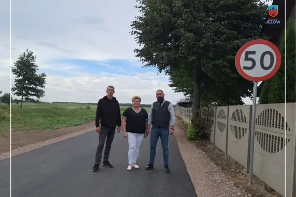 Jasienin Duży z nową nawierzchnią na „Przegonie”