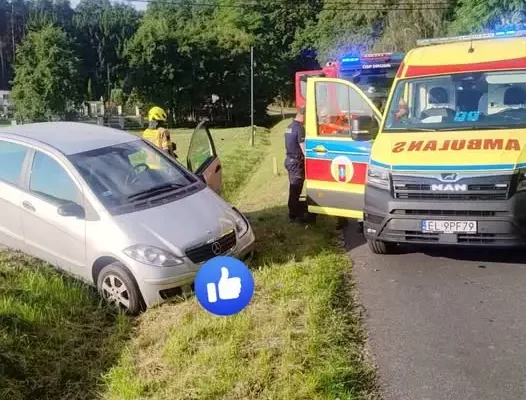 Wypadek w Grodzisku: strażacy uratowali osobę chorującą na cukrzycę
