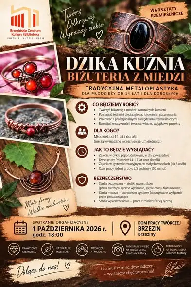 Brzezińskie Centrum Kultury zaprasza na zajęcia sezonu 2026/2027