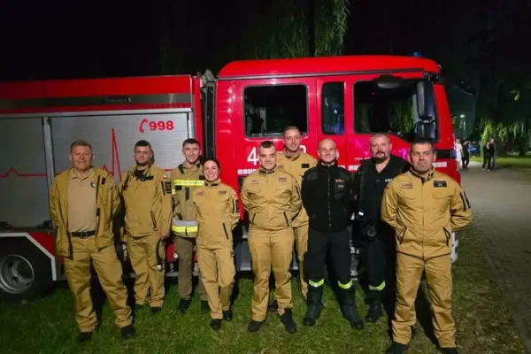 Brzeziny: strażacy ochotnicy czuwali nad Festiwalem Mody, Miodu i Wina oraz Dożynkami