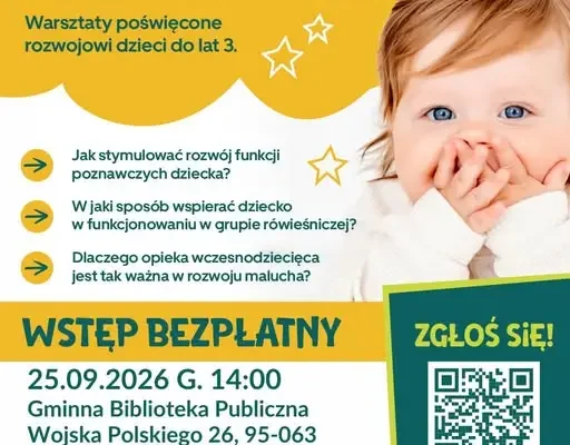 Bezpłatne warsztaty dla rodziców małych dzieci w Rogowie – już 25 września