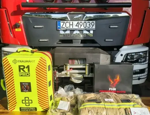 OSP Brzeziny wzbogaciła się o nowy sprzęt ratowniczy