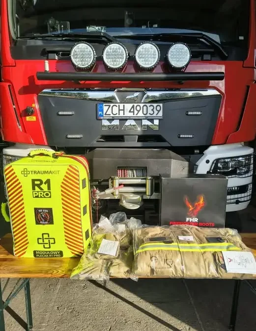 OSP Brzeziny wzbogaciła się o nowy sprzęt ratowniczy