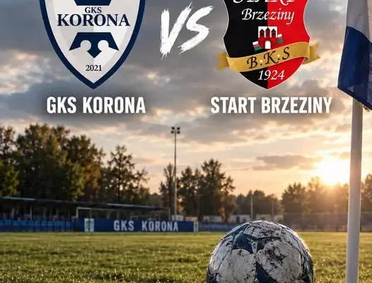 Start Brzeziny zagra z GKS Korona Łaguszew w 9. kolejce ligi okręgowej