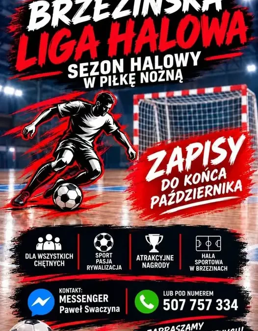 Brzezińska Liga Halowa – ruszają zapisy do zimowych rozgrywek