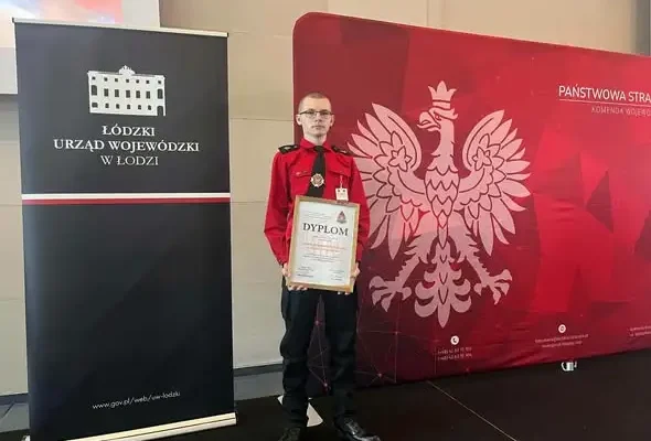 Młodzieżowa Drużyna Pożarnicza z Dmosina wśród laureatów ogólnopolskiego konkursu PSP