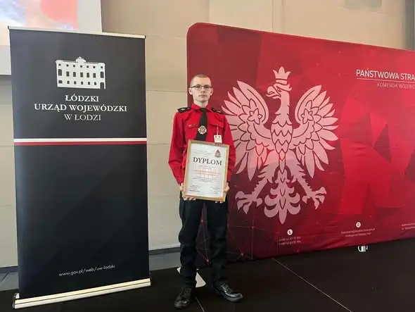 Młodzieżowa Drużyna Pożarnicza z Dmosina wśród laureatów ogólnopolskiego konkursu PSP