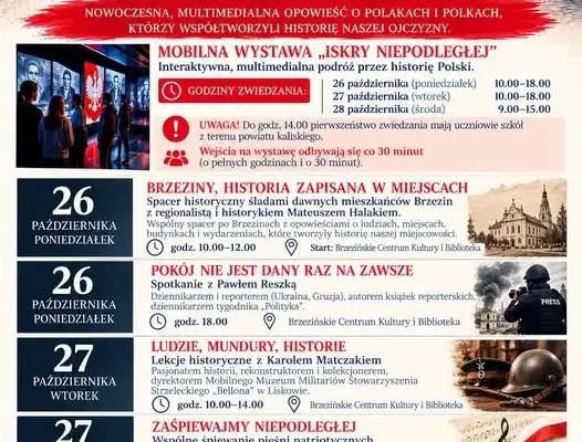 Iskry Niepodległej w Brzezinach – trzydniowe święto historii i wspólnego śpiewania