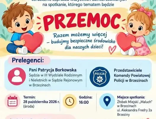 Brzeziny: spotkanie o ochronie dzieci przed przemocą w Żłobku Miejskim „Maluch”