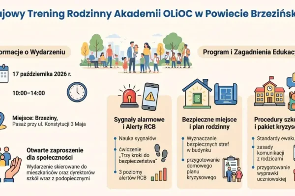 Bezpłatny trening bezpieczeństwa dla rodzin w Brzezinach – już 17 października