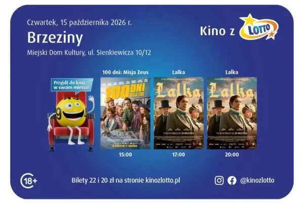 Kino Objazdowe zawita do Brzezin. Sprawdź repertuar na dziś