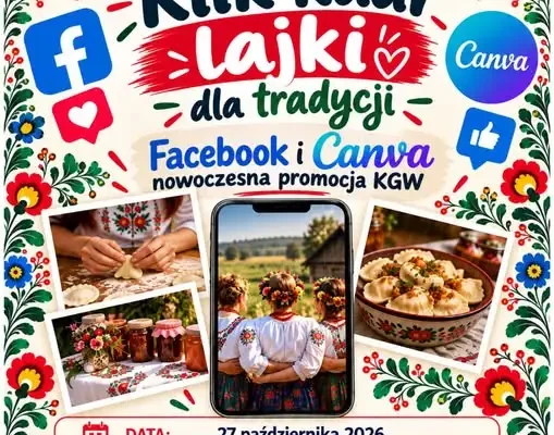 Szkolenie z Facebooka i Canvy dla KGW w Brzezinach – zapisy trwają