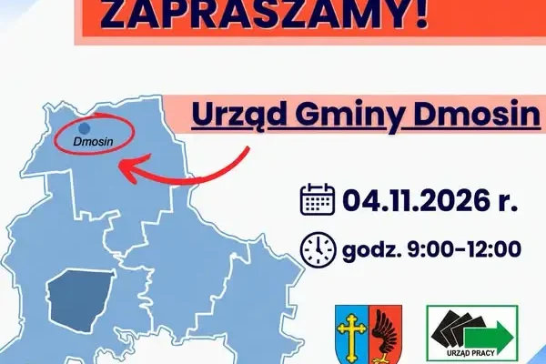 Dyżur Powiatowego Urzędu Pracy w Gminie Dmosin – 4 listopada 2026